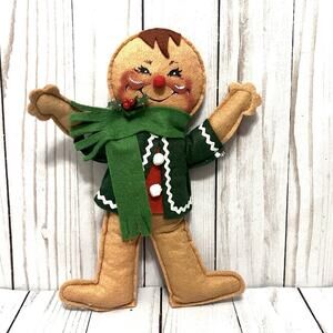 Annalee Vintage 1991 Gingerbread Boy Mobilitee Doll